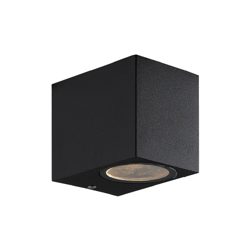 Aplique unidireccional simple gu10 recto negro alon